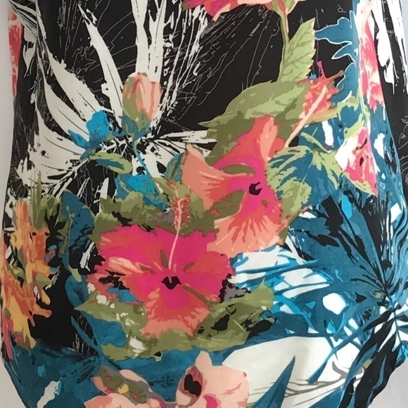 *4/$20* Cato Multi Color Floral Blouse Top - Picture 5 of 8